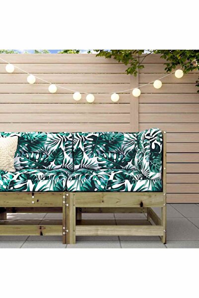 Concept Γωνιακός καναπές με μαξιλάρια, από επεξεργασμένο ξύλο πεύκου