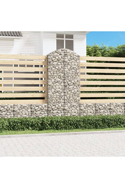 Concept Coș gabion arcuit, 100x50x220/240 cm, fier galvanizat