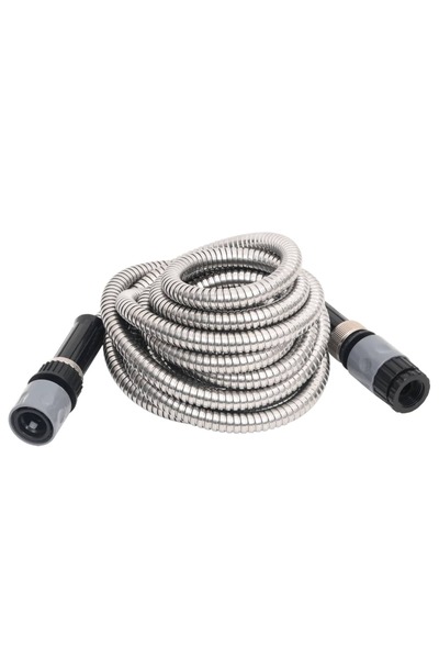 Concept Λάστιχο κήπου με ακροφύσιο ψεκασμού, ασημί, ατσάλι 22,5 m