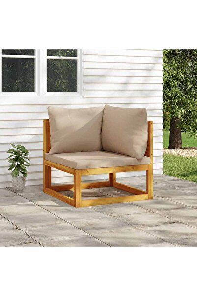 Concept Γωνιακοί καναπέδες Modular, 2 τεμάχια, μαξιλάρια σε μπεζ χρώμα, μασίφ...