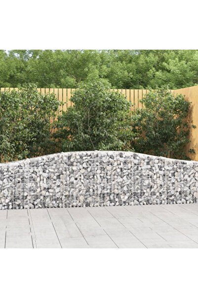 Concept Coșuri gabion arcuite 20 buc, 400x30x60/80 cm, fier galvanizat
