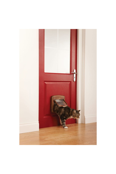 PetSafe 4-way magnetic cat flap Deluxe 420 brown 5006