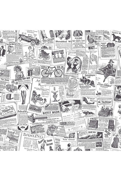 Noordwand Tapet „Homestyle Papers”, alb și negru