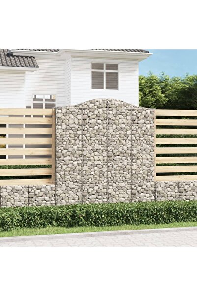 Concept Coșuri gabion arcuite, 11 buc 200x50x220/240cm, fier galvanizat