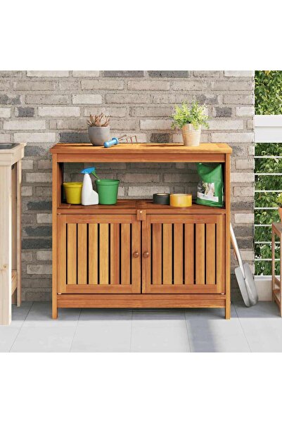 Concept Τραπέζι κονσόλας κήπου, 80x35x75 cm, μασίφ ξύλο ακακίας