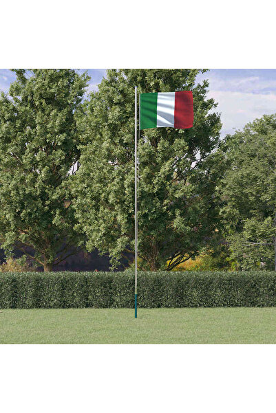 Concept Steag Italia și stâlp din aluminiu, 6,23 m