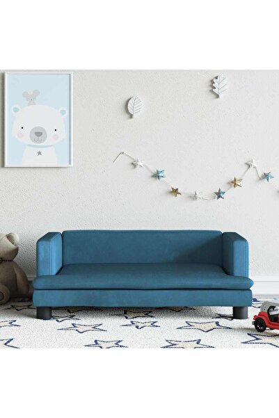 Concept Children's sofa, blue, 80x45x30 cm, Velvet