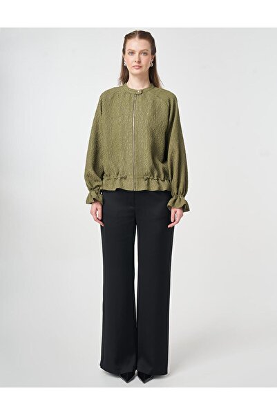 KYR Reglan Sleeve Embossed Jacket Khaki