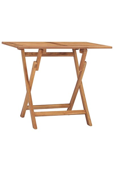 Concept Πτυσσόμενο τραπέζι κήπου, 90x60x75 cm, από μασίφ ξύλο τικ
