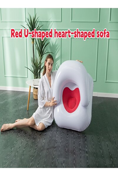 Generic Inflatable Lounge Chair Oversized Sofa Air Mattress Lazy Sofa Portabl...