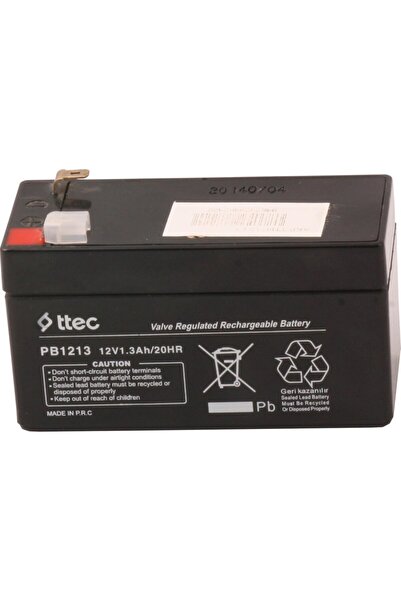 Ttec 12V 1.3Ah Akü Bakımsız Kuru 12 Volt 1.3A Akü 12 V 1.3 Ah Akü Ups Alarm A...