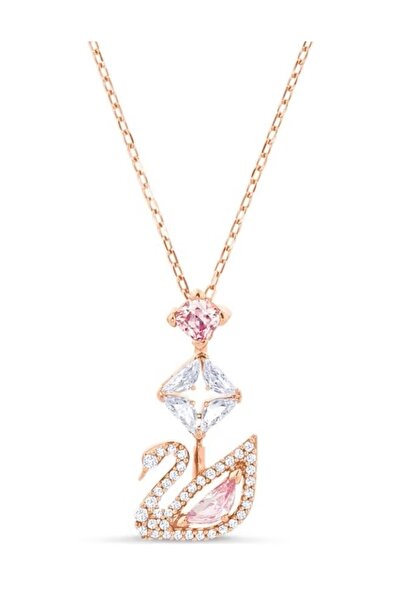 FA.accessories Pink Swan Necklace for Women, Rose Gold Plated – Luxury Design