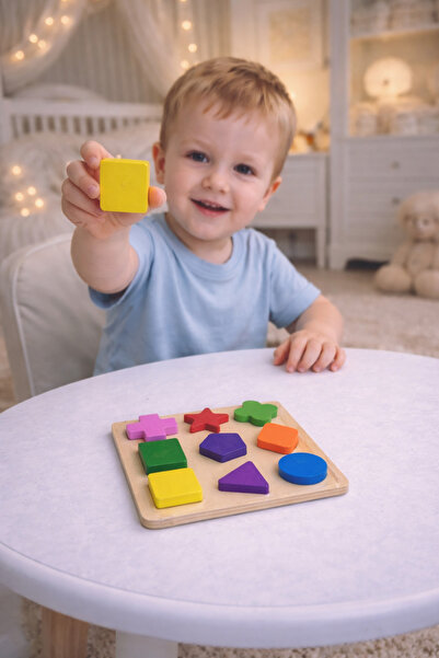 Generic Educational wooden shapes game – developing children's intelligence a...