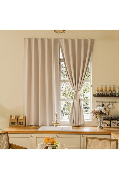 Generic 100% blackout curtains, sheer fabric, self-adhesive, portable, easy to install, protects privacy.