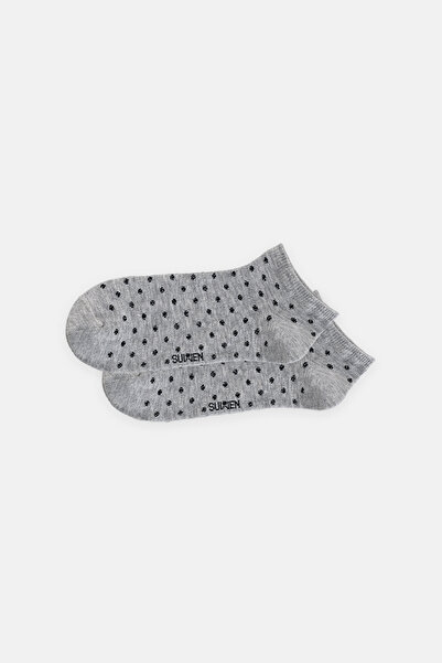 SUWEN Dots Lurex Booties Socks