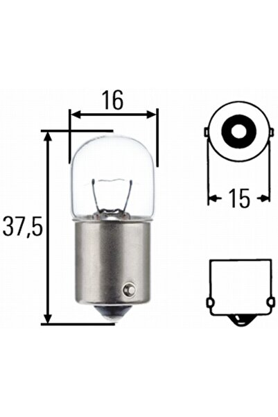 Hella Bec auto cu halogen R5W 12V 5W