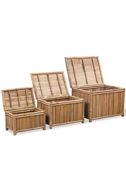 Concept Storage boxes 3 pcs, Bamboo