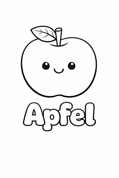 GMD_GROUP Βιβλίο ζωγραφικής Φρούτα DE-EN (2 τεμ./σετ) Μορφή Α5