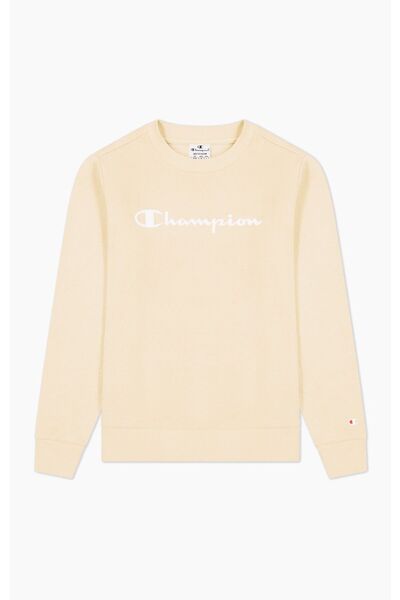 Champion Pullover Sweatshirt aus Baumwollfleece mit Logo-Schriftzug