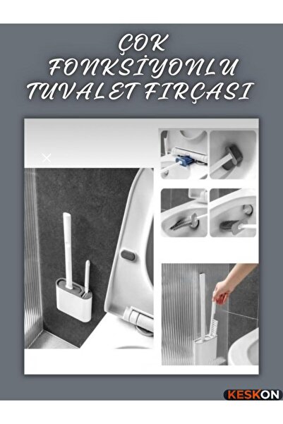 Keskon Zidna silikonska četka za toalet i metla za toalet – Elastično, prakti...