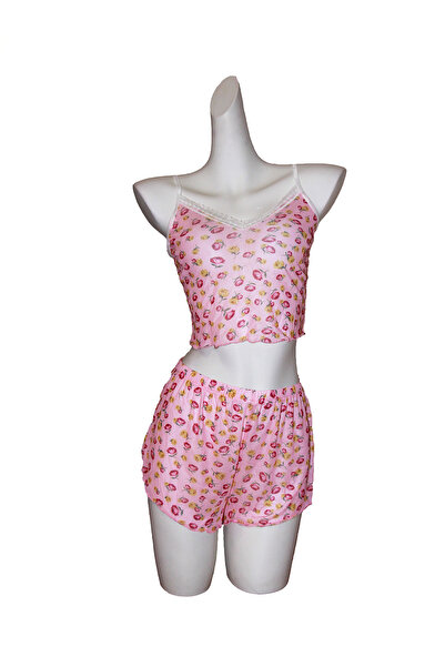 JInsh Women's Mesh Camisole Pajama Set Sexy Lightweight Printed Bedroom Costu...