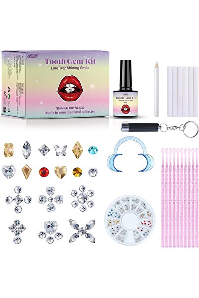 JZS مجموعة أحجار الأسنان من تي بياج، مجموعة مجوهرات كريستالية يمكنك صنعها بنف...