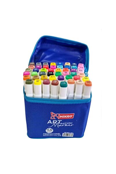 Mikro Art Çift Taraflı Marker Kalem 48 Lİ