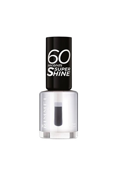 RIMMEL LONDON Set of 4 x 60 Seconds Super Shine Nail Polish, 740, 8 ml