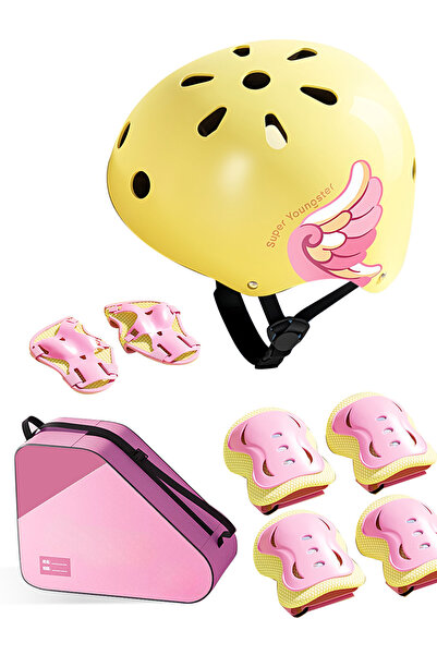 Ma Baby Kids Helmet 7 in 1 Adjustable Protective Sports Gear Set, Scooter, Ki...