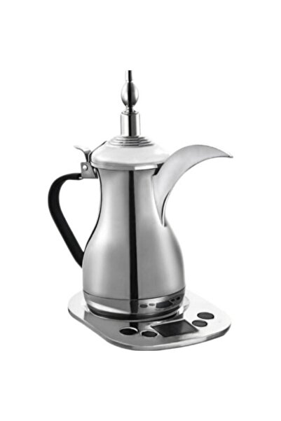 Tradeo Electric Arabic Coffee Maker Dallah - 800ml Stainless Steel with Digit...