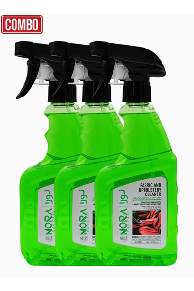 Nora منظف ​​الأقمشة والمفروشات كومبو N-216 بخاخ تنظيف عميق برائحة الحمضيات، م...