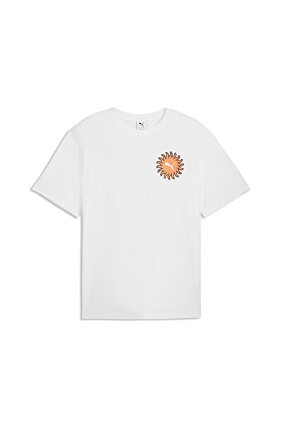 Puma Sunset Drive Relaxed Tee Men's Casual T-Shirt 63439502 White