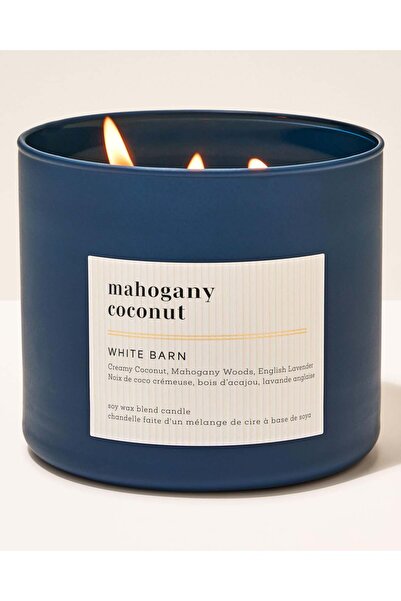 Bath & Body Works Mahogany Coconut Büyük Mum