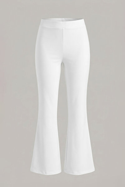 Sentez Pantaloni de damă talie înaltă Diagonel Spanish Trotting - Ecru