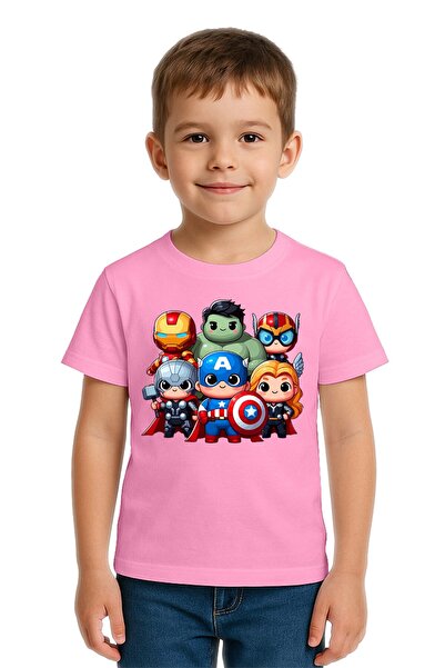 SEDİRLİ Tricou unisex Hulk Captain America Iron Man cu imprimeu pentru copii ...