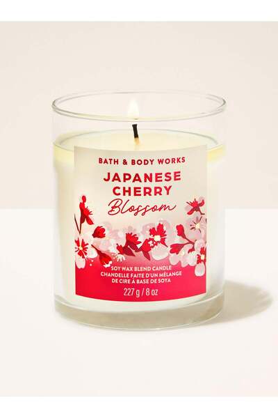 Bath & Body Works Japanese Cherry Blossom Orta Boy Mum 227 g