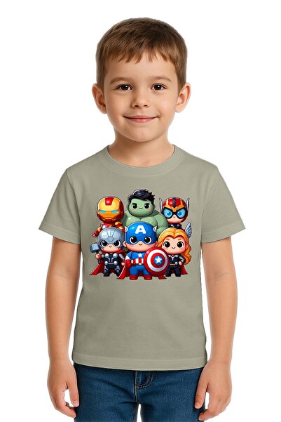 SEDİRLİ Unisex Hulk Captain America Iron Man με τύπωμα Παιδικό μπλουζάκι από ...