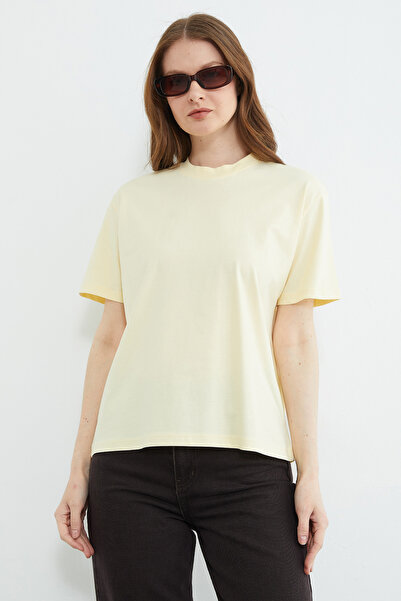 Fulla Moda Basic Crew Neck Oversize T-Shirt