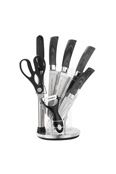 LAC LAICHY 9-Piece Kitchen Knife Set,High Quality Stainless Steel Knife Set