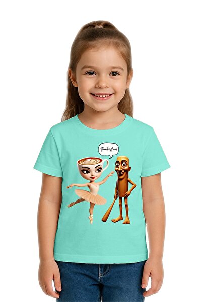 SEDİRLİ Tricou unisex pentru copii Brainot cu imprimeu bumbac moale țesături ...