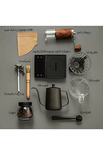 Sumkyle Pour Over Coffee Maker Set, 10 in 1 Set Box, Coffee Grinder Manual - ...