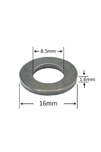 seda Flat Washer M8x16x1.6 DIN 125 - 500pcs/box