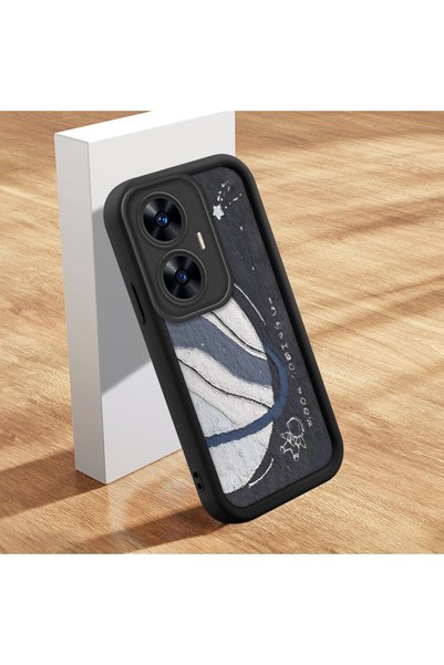 CASEVIBE Realme C55 Compatible Fashionable and Trendy Patterned Silicone Phon...