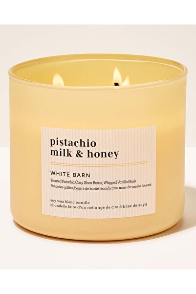 Bath & Body Works Pistachio Milk & Honey Büyük Mum