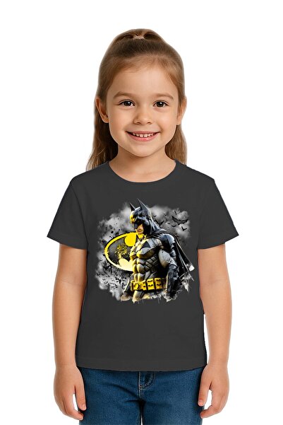 SEDİRLİ Tricou unisex pentru copii Batman cu imprimeu bumbac bucăți din bumba...