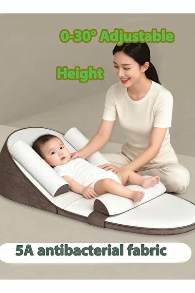 Generic Baby Lounger Anti Reflux Pillow Infant Travel Bed 0-30° Adjustable Nu...