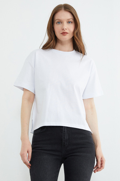 Fulla Moda Tricou de bază cu decolteu