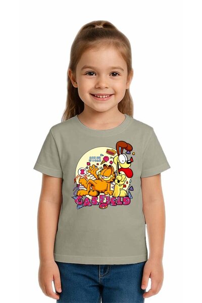 SEDİRLİ Tricou pentru copii unisex Garfield cu imprimeu bumbac moale țesături...