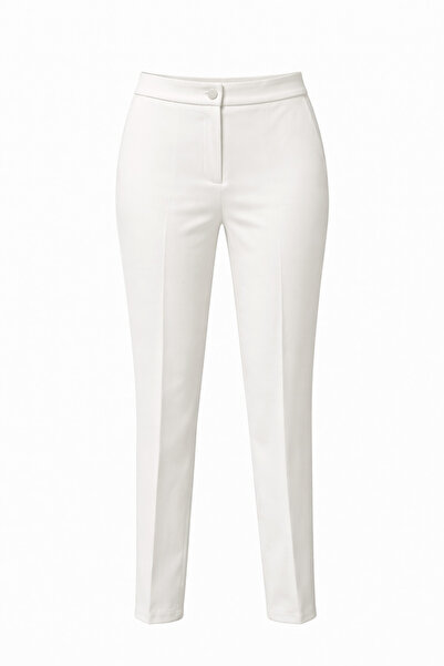 Sentez بنطلون نسائي واسع الساق من قماش التنسل - إكرو