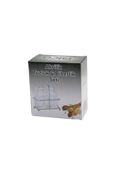 OEM 2 Pcs Transparent Cover Acrylic Salt Shaker - Pepper Shaker - Spice Shake...